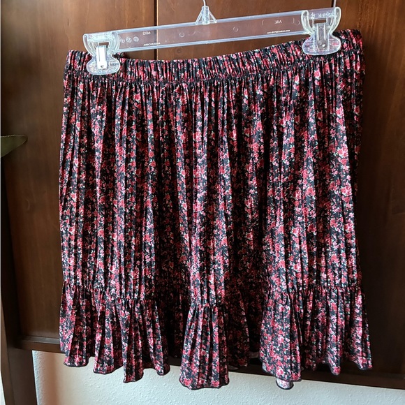 EUC Zara Floral Pleated Mini Skirt (Size:M) - Picture 9 of 11